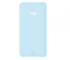 爱国者（aigo）T10000 充电宝10000毫安 超薄便携可爱小迷你苹果手机通用移动电源 白色