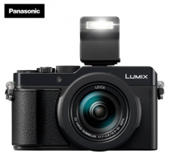 松下（Panasonic）LX100M2 数码相机 黑色(4/3英寸大底 徕卡镜头F1.7-2.8 24-75mm 4K视频 触摸屏 WIFI)