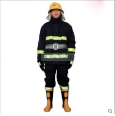 消防战斗服3C认证头盔手套腰带靴子五件套装消防员灭火防护服 纯棉 ZFMH-KLA