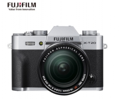 富士微单（FUJIFILM）X-T20 XF18-55 微单/照相机 银色 2430万像素 XT20 翻折触摸屏 4K