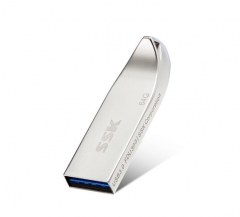 SSK飚王USB3.0 U盘 银色 FDU300 金属外壳 高速读写 16GB 【USB3.0高速传输】