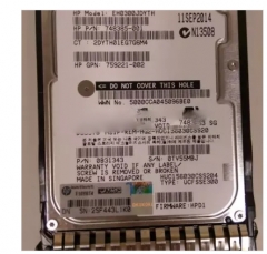 HPE服务器硬盘HP 759546-001 300G SAS 10000RPM 2.5" 12G 硬盘